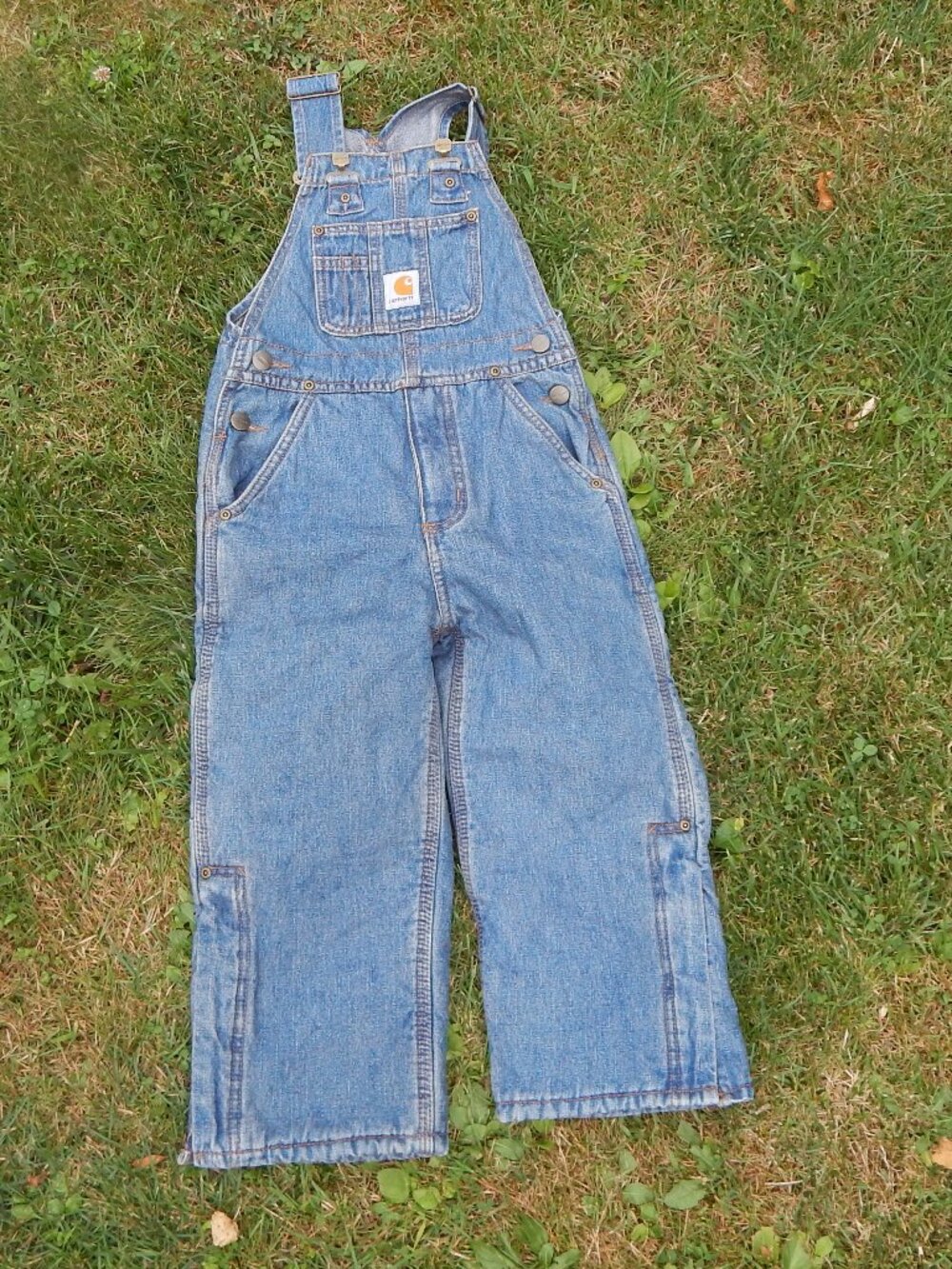 Carhartt Master Cloth Overalls Quilted Lining Boys Size 4